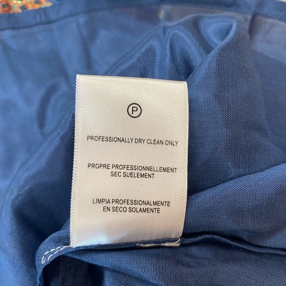 NWT Verb by Pallavi Singhee Nora Maxi Dress in Blue Motif Size 8 - Picture 14 of 16